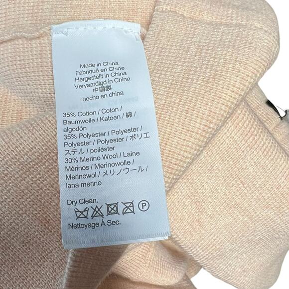 J. Crew Cecile Relaxed Sweater-Blazer Knit Merino Wool Pale Pink Size Small - Picture 9 of 10